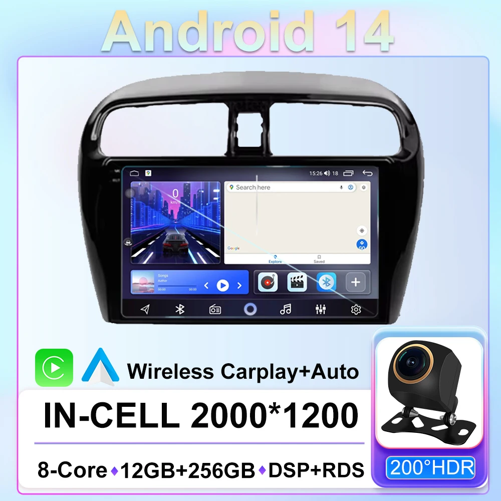 Android 14 For Mitsubishi Mirage 6 Attrage 2012 - 2018 Car Radio Multimedia Video Player Navigation GPS Wireless Carplay WIFI
Android 14 For Mitsubishi Mirage 6 Attrage 2012 - 2018 Car Radio Multimedia Video Player Navigation GPS Wireless Carplay WIFI