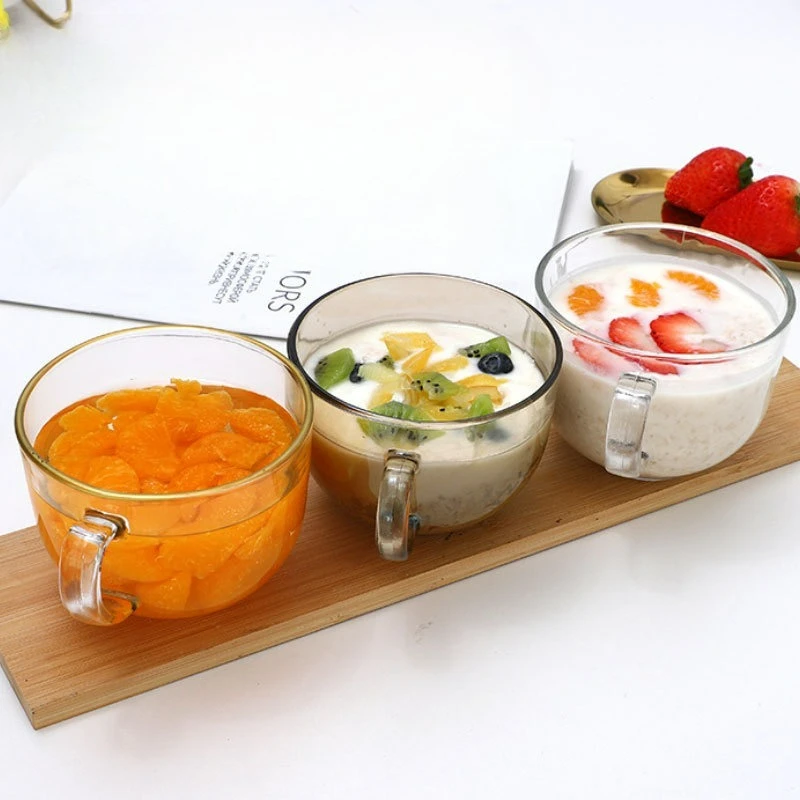 Transparent Glass Breakfast Oat Cup Heat-resistant Glass Coffee Tea Mug Drinks Dessert Breakfast Household Handle Milk Cup New
Transparent Glass Breakfast Oat Cup Heat-resistant Glass Coffee Tea Mug Drinks Dessert Breakfast Household Handle Milk Cup New