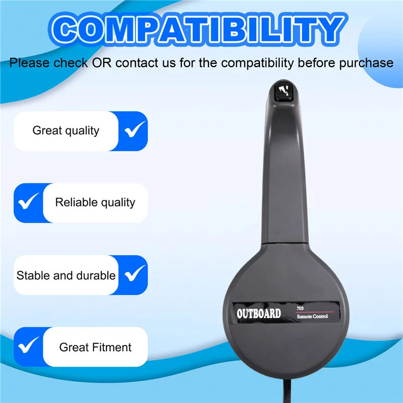 Dependable-Throttle/Shift Handle With Trim &Tilt Switch For Yamaha Outboard Motor New Style 703 Remote Control Box 703-48221-10
Dependable-Throttle/Shift Handle With Trim &Tilt Switch For Yamaha Outboard Motor New Style 703 Remote Control Box 703-48221-10