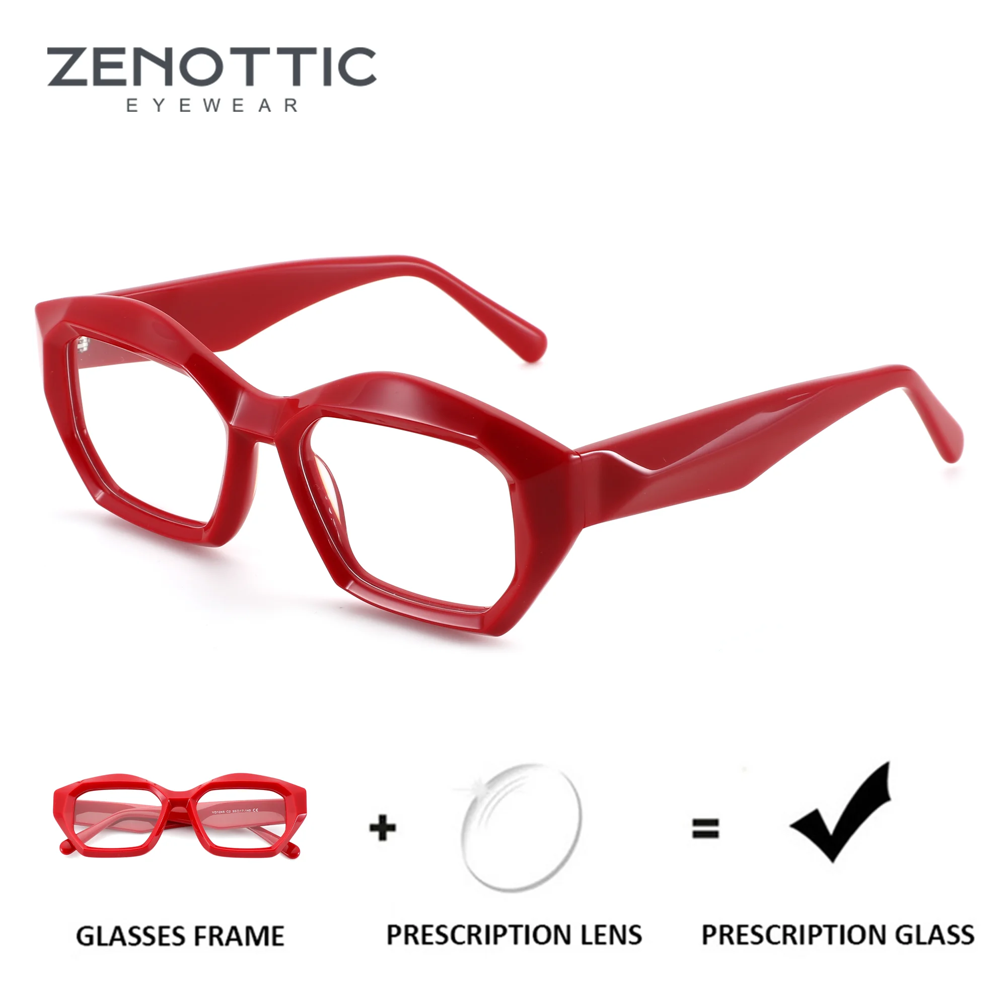 ZENOTTIC(M Size)Popular Acetate Polygon Prescription Glasses For Women Progressive/Photochromic Optical Eyeglasses
ZENOTTIC(M Size)Popular Acetate Polygon Prescription Glasses For Women Progressive/Photochromic Optical Eyeglasses