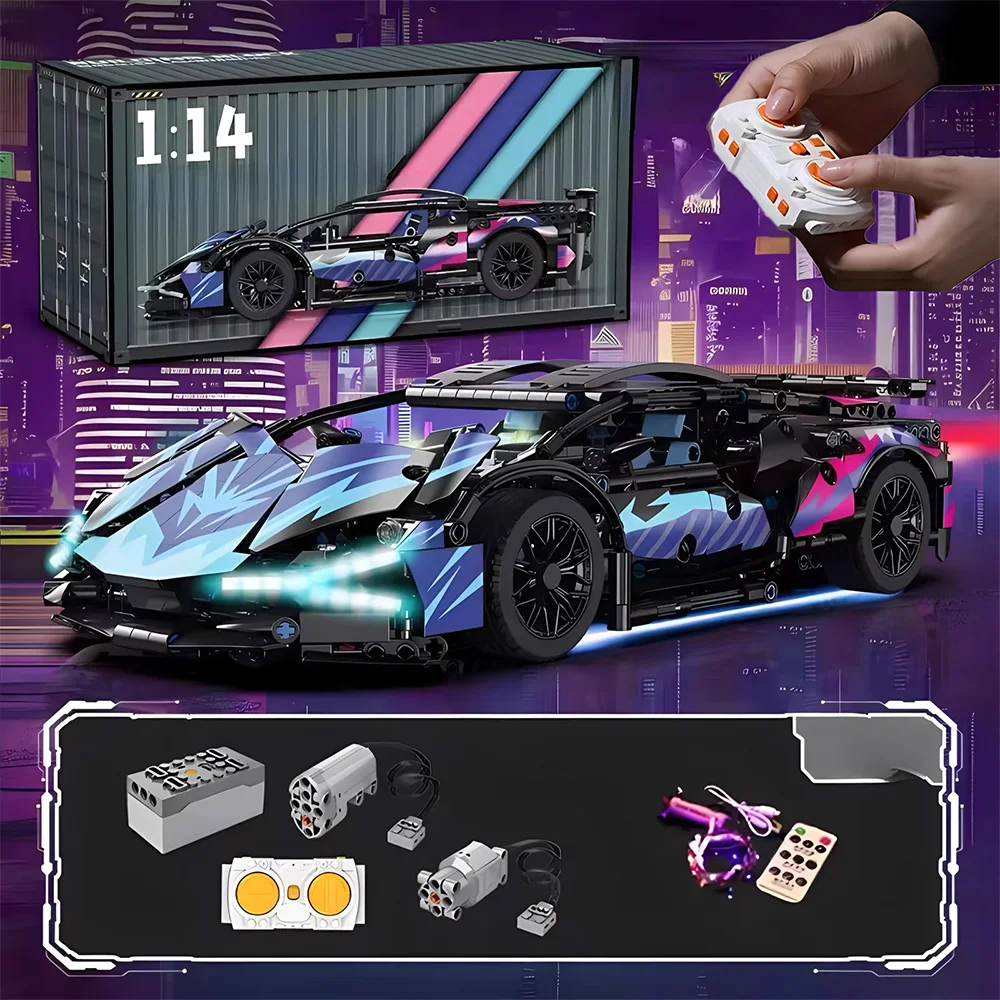67128 Cars 1314PCS Building Kits for Adults, 1:14 Scale Super Car Building Block Remote Control Car Building Kits for Men Teen
67128 Cars 1314PCS Building Kits for Adults, 1:14 Scale Super Car Building Block Remote Control Car Building Kits for Men Teen