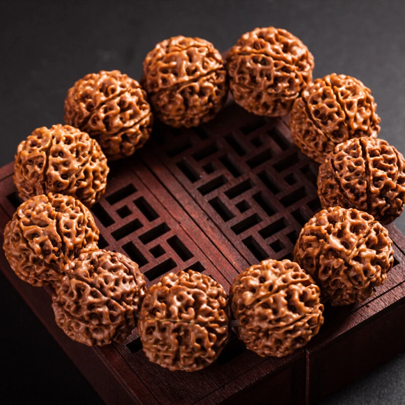 Nepal Red Bark Rudraksha Bracelet with 956789 Petals, Full of Meat, Double Dragon Pattern, Short Stalk, Original Seed
Nepal Red Bark Rudraksha Bracelet with 956789 Petals, Full of Meat, Double Dragon Pattern, Short Stalk, Original Seed