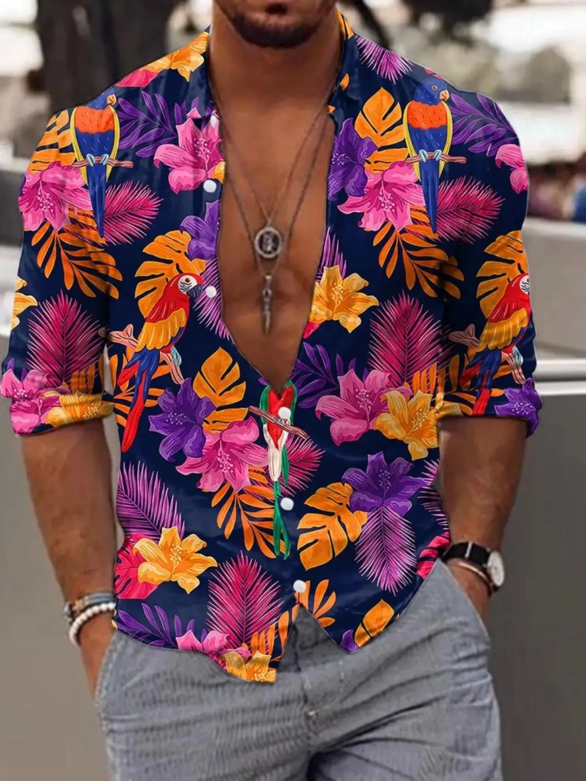 Comfortable Breathable Long Sve Printed irt Polyester Fiber Stand Fit Youthful Trend Autumn Season Casual irt
Comfortable Breathable Long Sve Printed irt Polyester Fiber Stand Fit Youthful Trend Autumn Season Casual irt