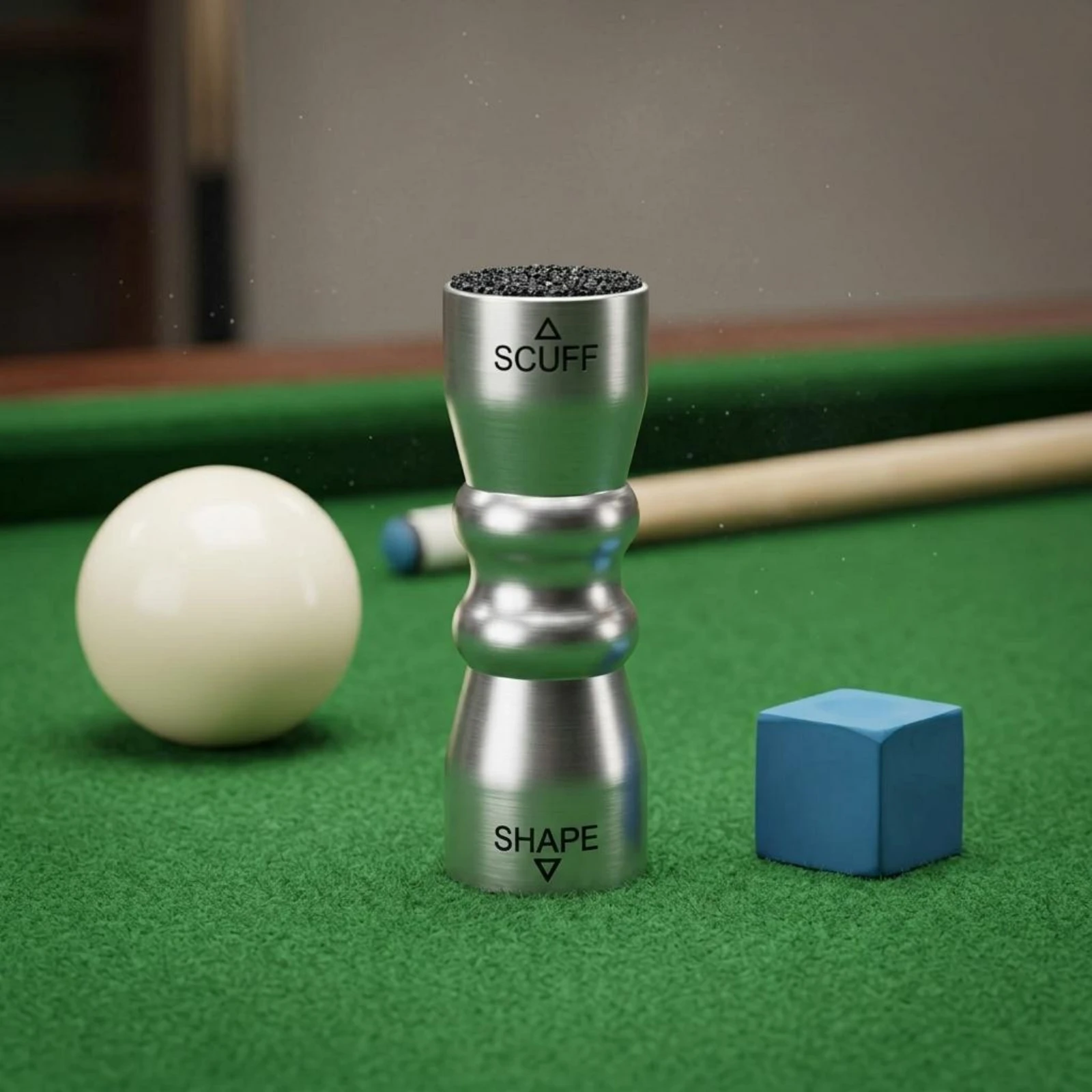 Billiard Cue Tip Maintenance Tool Stepped Body Cue Tip Shaper Sports Accessory Long-Lasting Metal Game Gear PVC Box
Billiard Cue Tip Maintenance Tool Stepped Body Cue Tip Shaper Sports Accessory Long-Lasting Metal Game Gear PVC Box