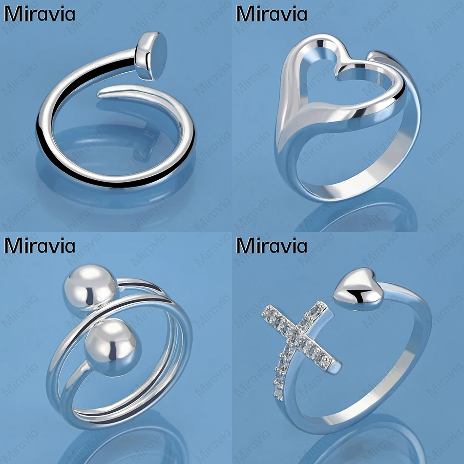 Miravia 925 Sterling Silver Hollow Heart Ring Open Charming Fashion Anniversary Gift Jewelry 
Miravia 925 Sterling Silver Hollow Heart Ring Open Charming Fashion Anniversary Gift Jewelry