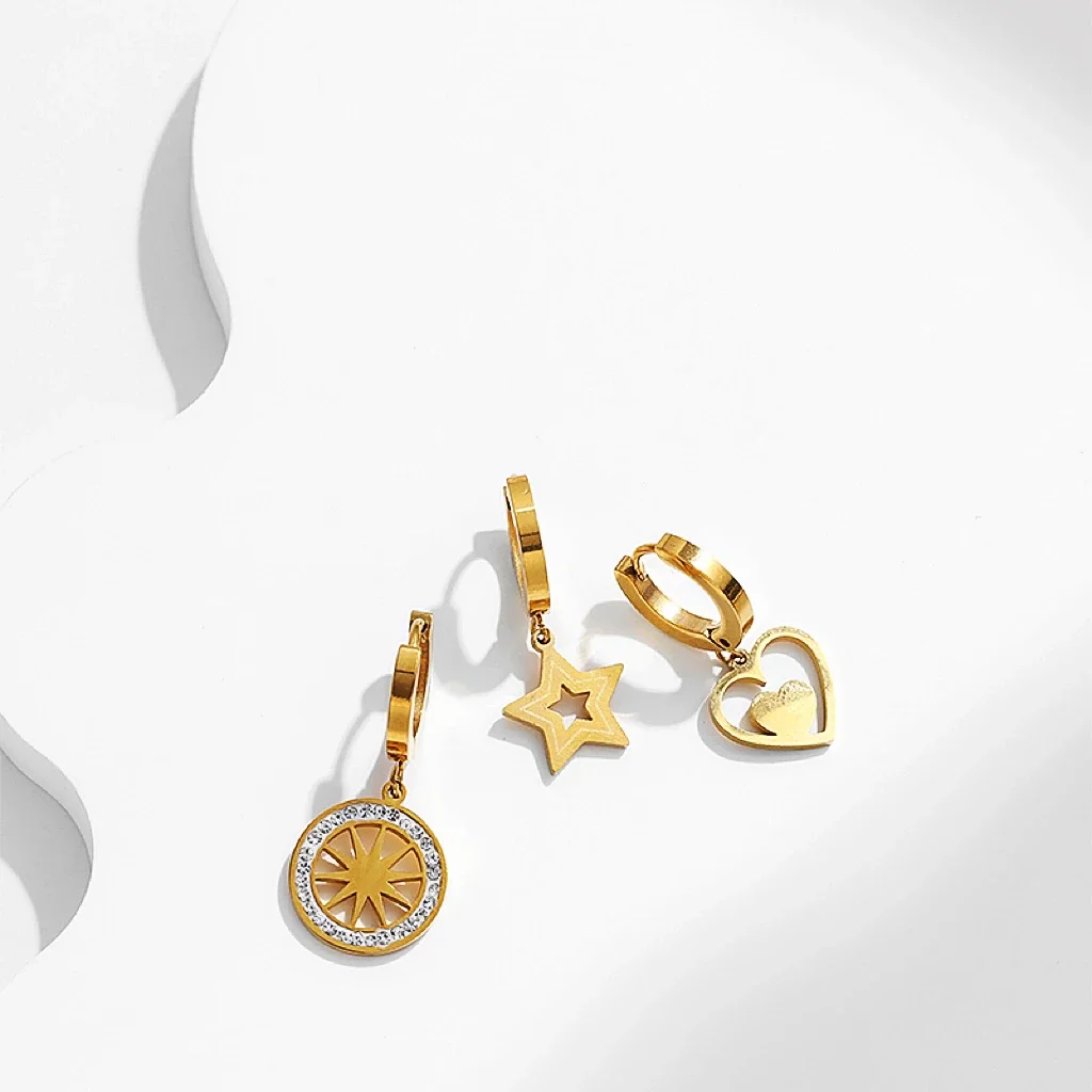 PAPERPLUS 6pcs Set Korean Fashion Small Hoop Earrings for Women Delicate Stainless Steel Jewelry Accessory
PAPERPLUS 6pcs Set Korean Fashion Small Hoop Earrings for Women Delicate Stainless Steel Jewelry Accessory