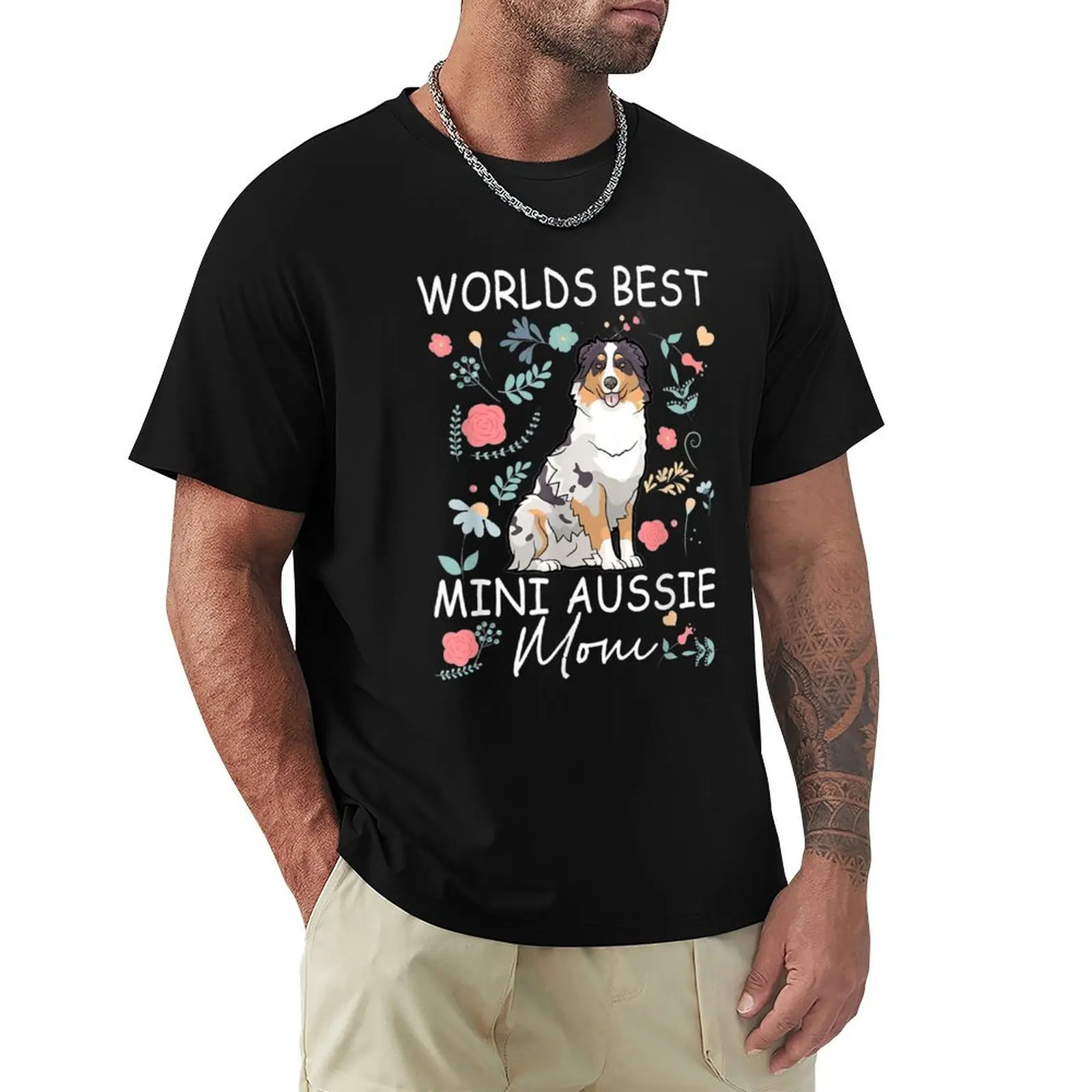 Mini Australian Shepherd World's Best Aussie Mom Dog T-Shirt Relaxed Fit Casual Short Sleeve Top
Mini Australian Shepherd World's Best Aussie Mom Dog T-Shirt Relaxed Fit Casual Short Sleeve Top
