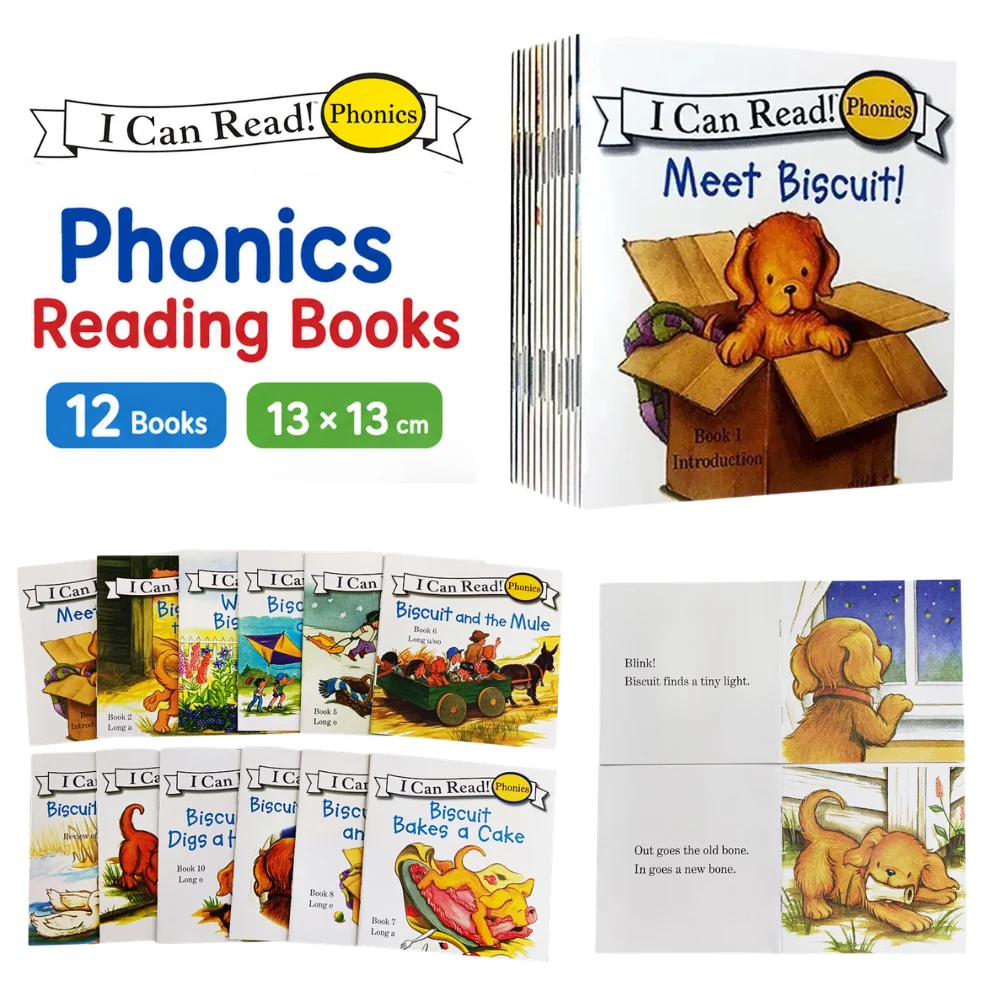 Biscuit English Phonics Learning Books for Kids I Can Read Short Vowels High-Frequency Words Simple Sentences Educational Books
Biscuit English Phonics Learning Books for Kids I Can Read Short Vowels High-Frequency Words Simple Sentences Educational Books