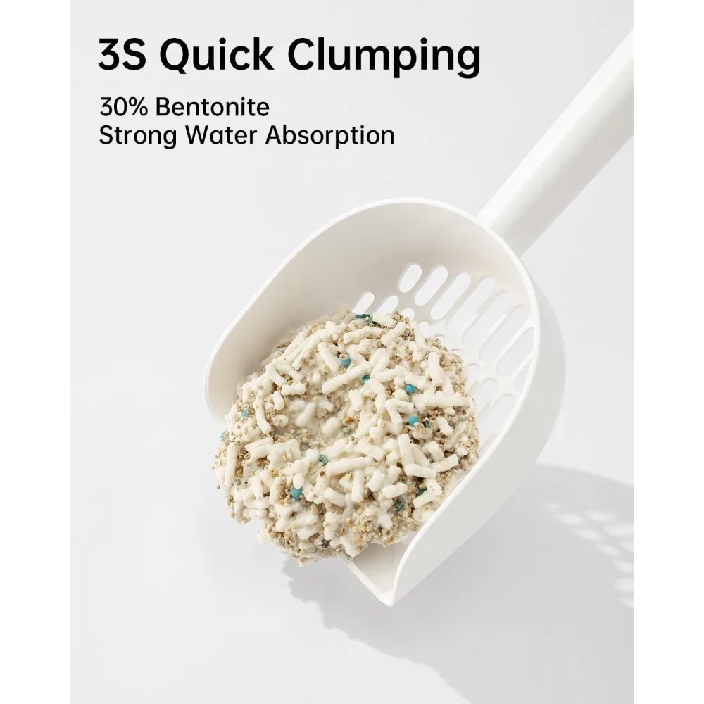 Mixed 5-in-1 Clumping Cat Litter 31.6 lb, Water Absorbent and Flushable, Dust-Free, Multi-Cat, Bentonite Tofu Cat Litter
Mixed 5-in-1 Clumping Cat Litter 31.6 lb, Water Absorbent and Flushable, Dust-Free, Multi-Cat, Bentonite Tofu Cat Litter