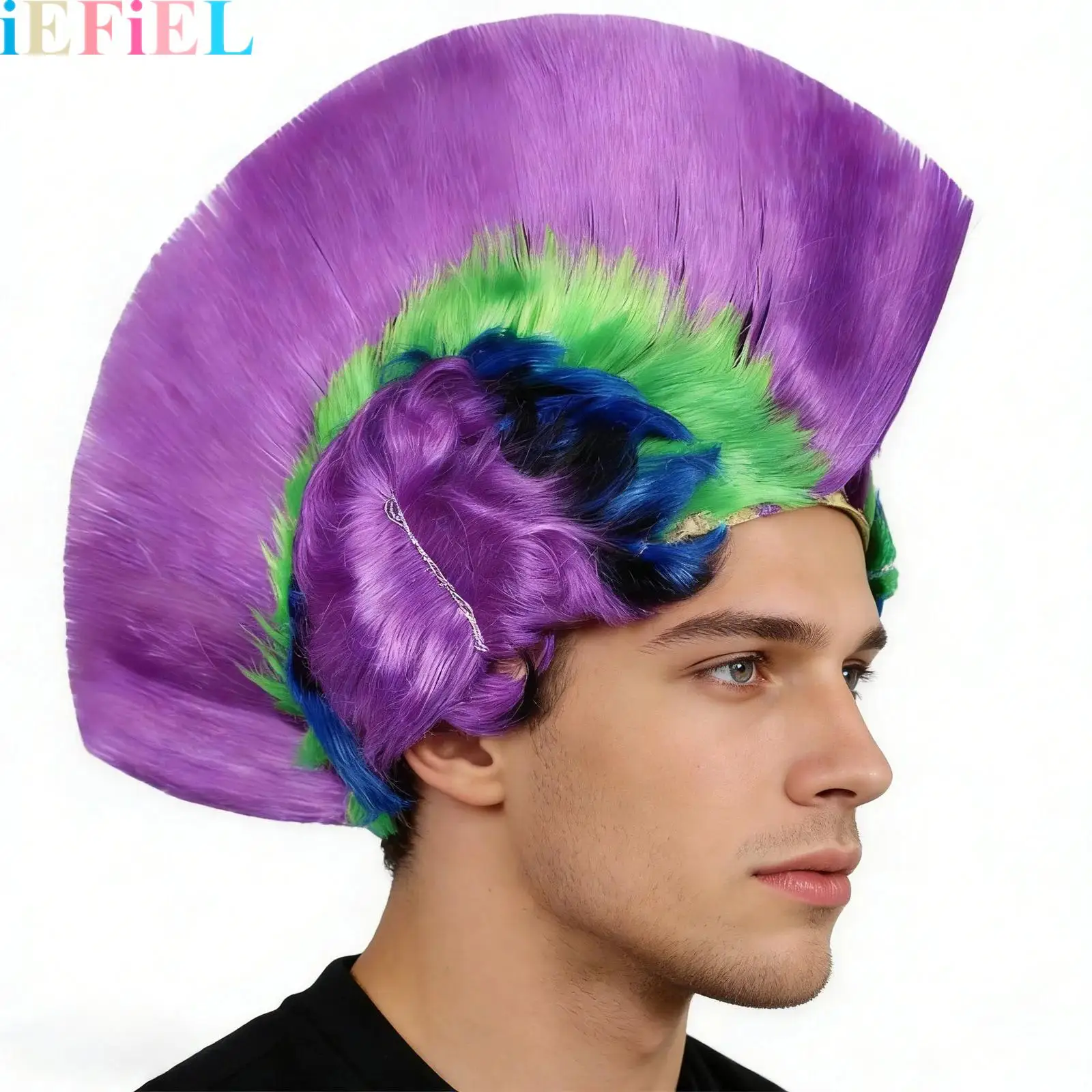 Adults Punk Rock Wig for Halloween Cosplay Masquerade Theme Party Novelty Costume Accessory
Adults Punk Rock Wig for Halloween Cosplay Masquerade Theme Party Novelty Costume Accessory