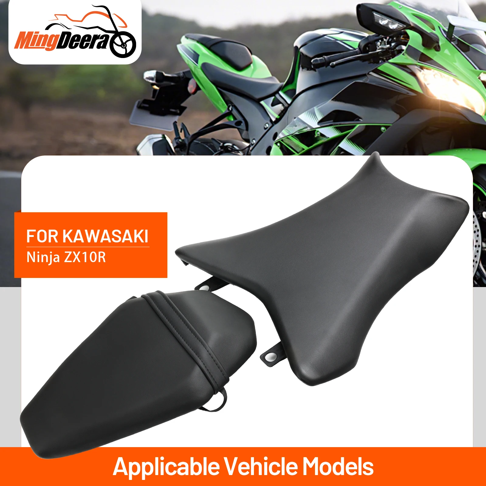 Driver Rider Passenger Seat Fit For KAWASAKI NINJA ZX10R ZX 10R 2016-2025 Motorcycle Black Front Driver Seat Pillion Cushion
Driver Rider Passenger Seat Fit For KAWASAKI NINJA ZX10R ZX 10R 2016-2025 Motorcycle Black Front Driver Seat Pillion Cushion
