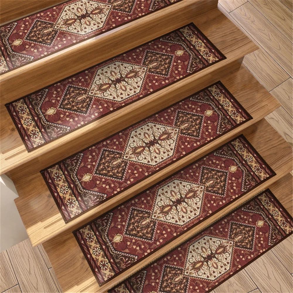 European New Style Printed Pattern Stair Mats Household Stair Step Mats Stain-Resistant And Wear-Resistant Silent Anti-Slip Mats
European New Style Printed Pattern Stair Mats Household Stair Step Mats Stain-Resistant And Wear-Resistant Silent Anti-Slip Mats