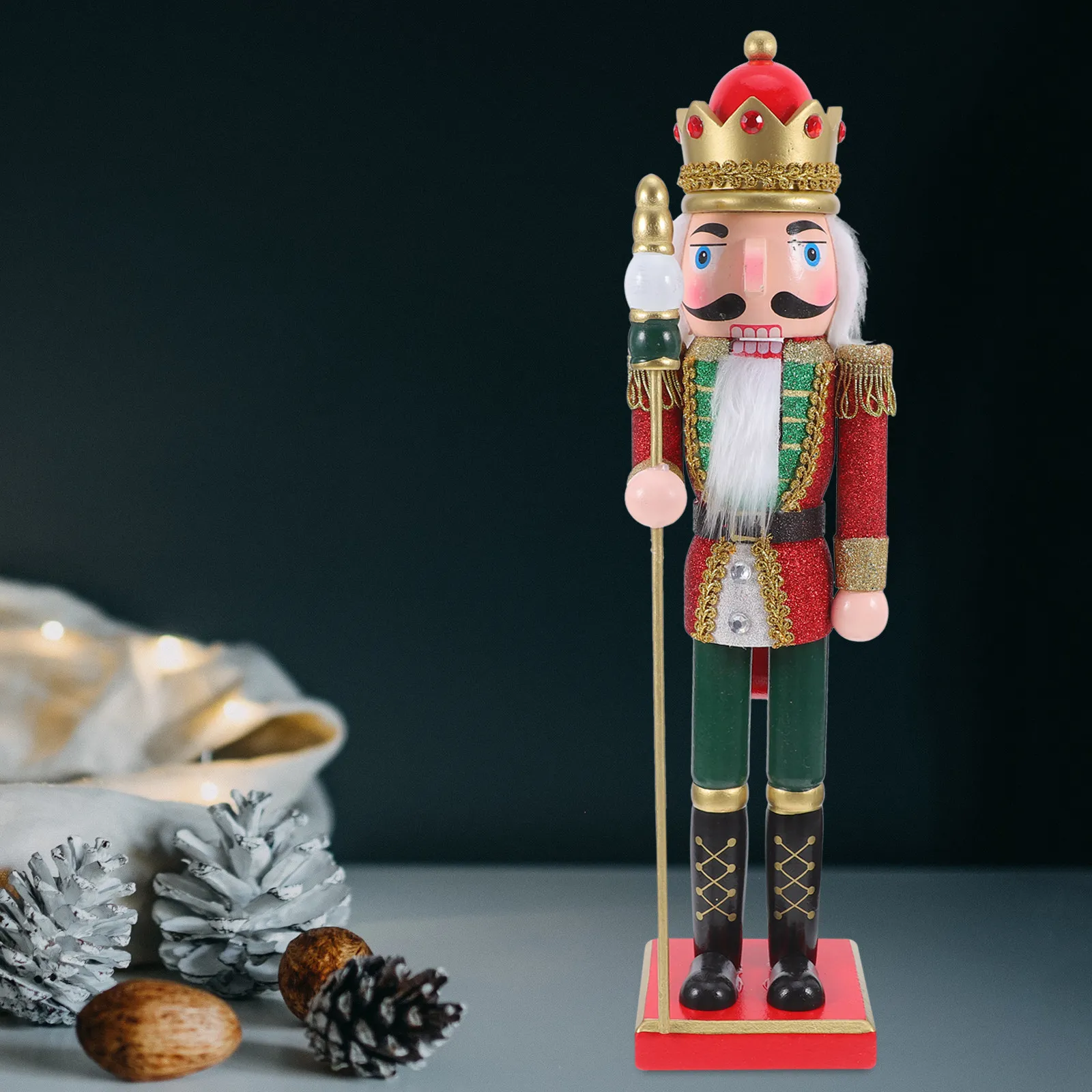 Wooden Nutcracker Decoration Holiday Table Centerpiece Christmas Statues Small Nutcracker Decor For Fireplace Kitchen
Wooden Nutcracker Decoration Holiday Table Centerpiece Christmas Statues Small Nutcracker Decor For Fireplace Kitchen