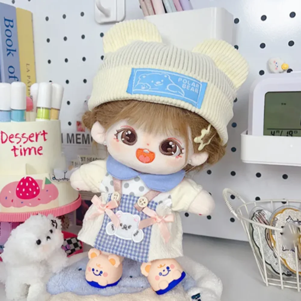 Plaid Skirt 10cm Cotton Doll Clothes Spotted Top Little Bear Hat 20cm Doll Clothes Outfit Blue Dress Up Doll Clothes Set
Plaid Skirt 10cm Cotton Doll Clothes Spotted Top Little Bear Hat 20cm Doll Clothes Outfit Blue Dress Up Doll Clothes Set