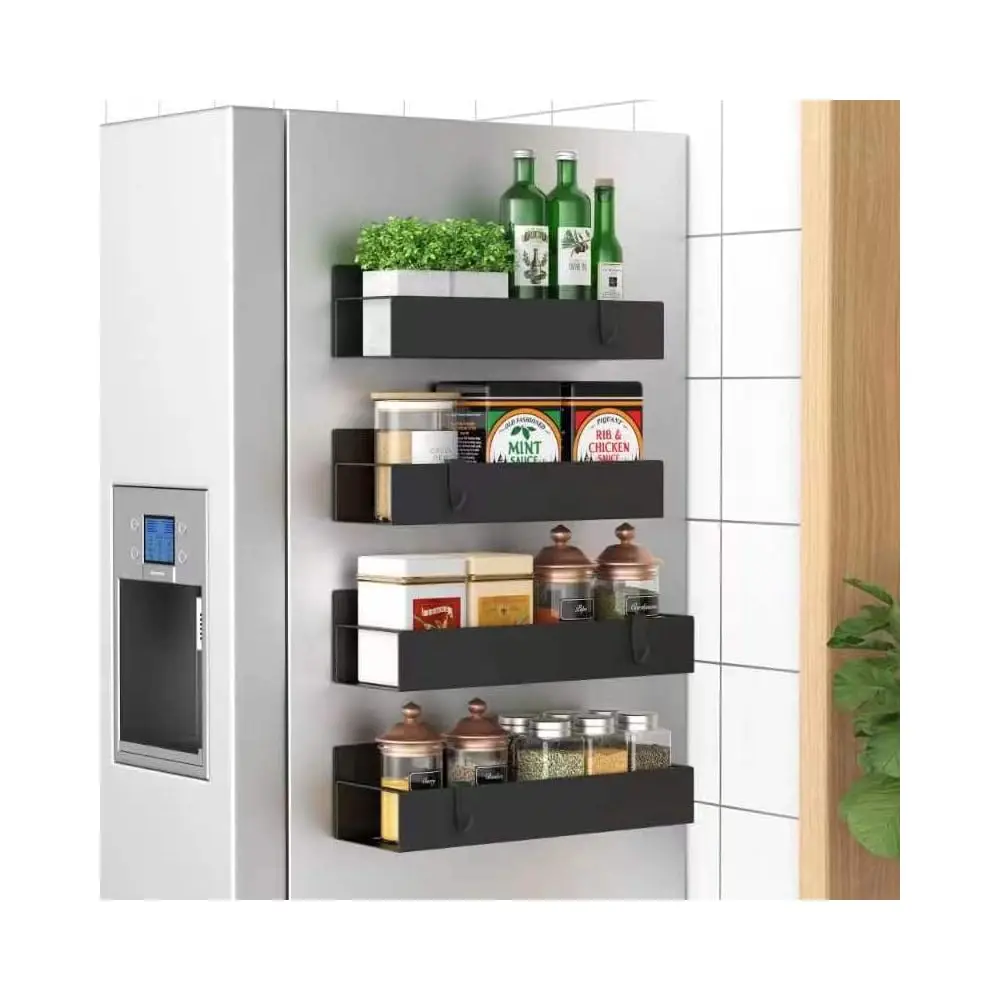 4 Pa Magnetic Spice Storage Ra Organizer For Refrigerator And Oven, Bla Fridge Organizers And Storage
4 Pa Magnetic Spice Storage Ra Organizer For Refrigerator And Oven, Bla Fridge Organizers And Storage