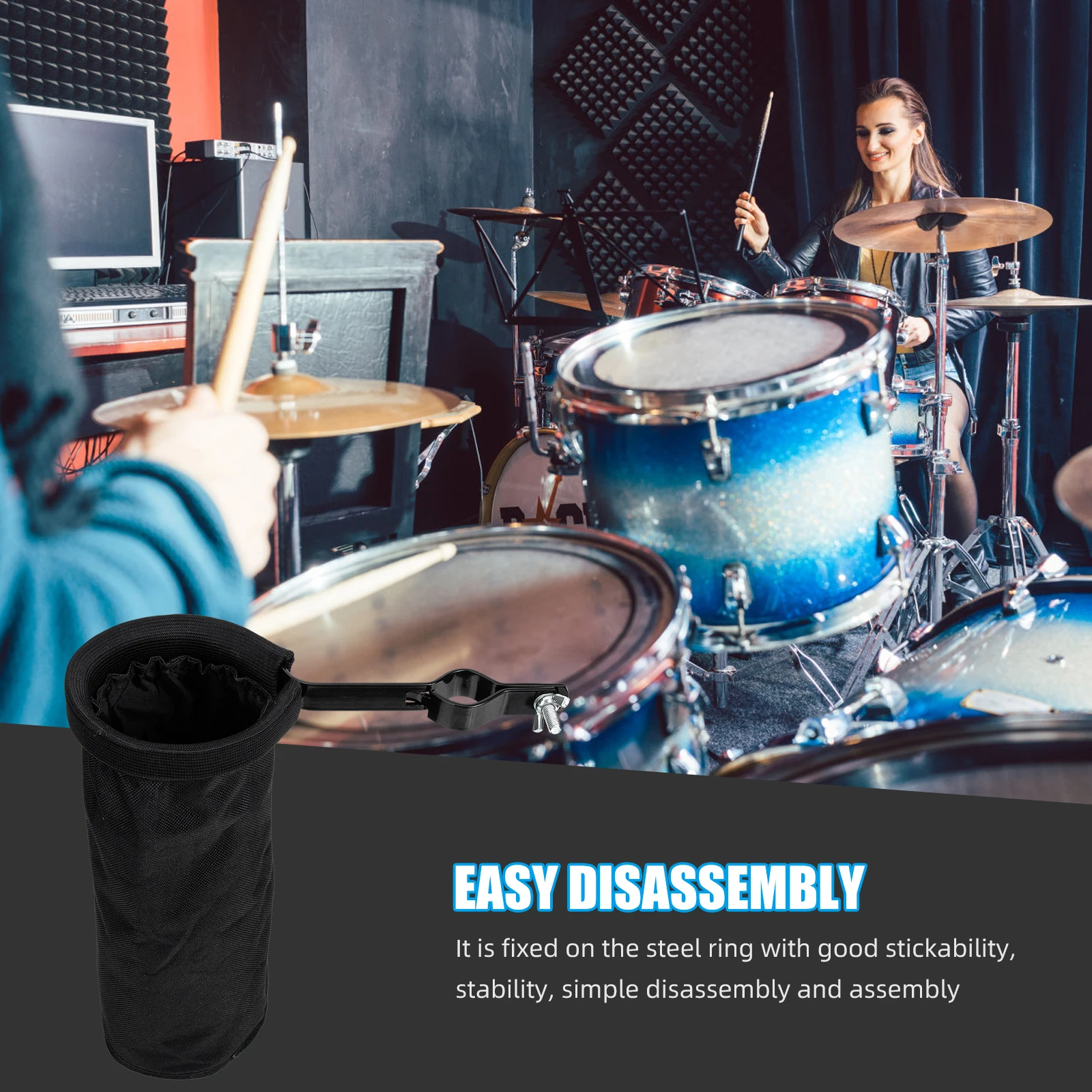 1 set 1 Set Storage Container Oxford Cloth Bag Kit Drumstick Holder Durable Lightweight Portable Drum Mallet Bag For Performance
1 set 1 Set Storage Container Oxford Cloth Bag Kit Drumstick Holder Durable Lightweight Portable Drum Mallet Bag For Performance