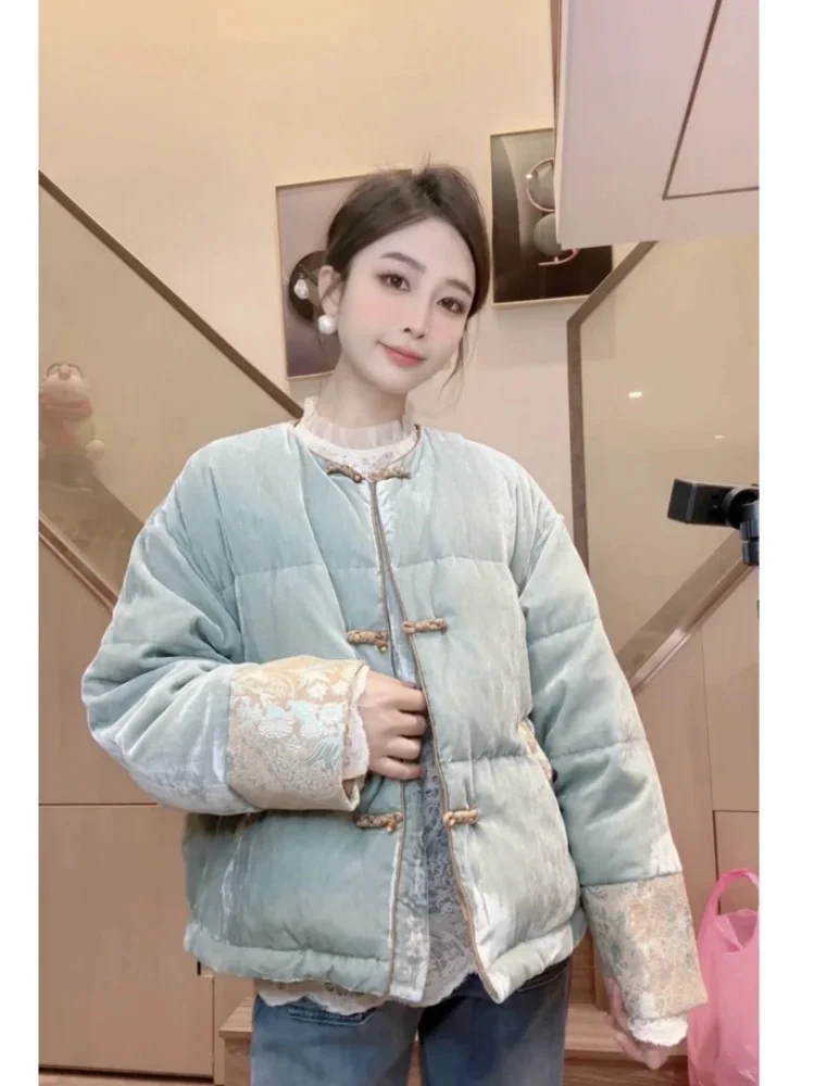 New Chinese Sle Patchwork Button Cotton Jaet Women's Winter Retro Faionable Outerwear Beautiful Coat Trendy
New Chinese Sle Patchwork Button Cotton Jaet Women's Winter Retro Faionable Outerwear Beautiful Coat Trendy
