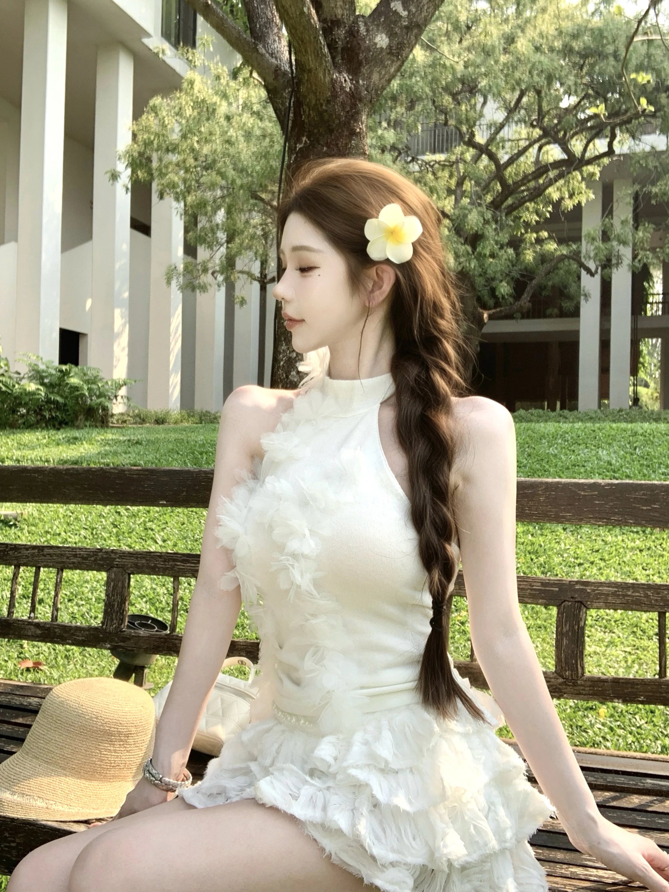 Kubiliv Summer Love Pure Desire 3D Flower Halter Neck Slim Fit Sleeveless Vest Women's Fashion Polyester Nylon Acrylic Wool B...
Kubiliv Summer Love Pure Desire 3D Flower Halter Neck Slim Fit Sleeveless Vest Women's Fashion Polyester Nylon Acrylic Wool B...
