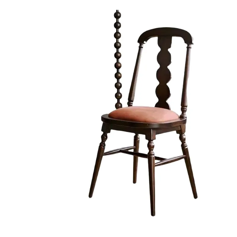 Medieval dining chair solid wood soft bag seat cushion chair designer retro single chair
Medieval dining chair solid wood soft bag seat cushion chair designer retro single chair