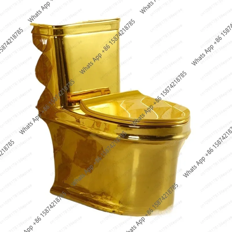 I X Golden Pulse Toilet Gold Luxury Gold Creative Personality Tankless Toilet Hotel KTV European Color Toilet Seat
I X Golden Pulse Toilet Gold Luxury Gold Creative Personality Tankless Toilet Hotel KTV European Color Toilet Seat