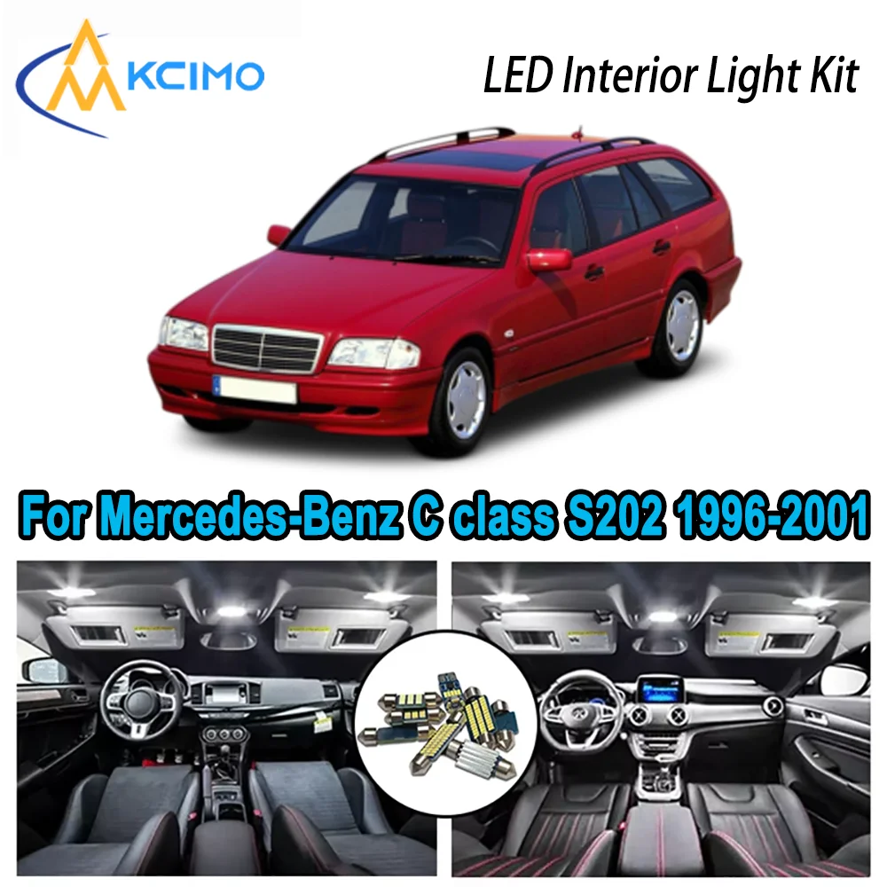 Яркий светодиодный комплект интерьера для Mercedes-Benz C class S202 Estate 1996-2001, купольная карта, лампы багажника, без ошибок, автомобильное освещение
Яркий светодиодный комплект интерьера для Mercedes-Benz C class S202 Estate 1996-2001, купольная карта, лампы багажника, без ошибок, автомобильное освещение