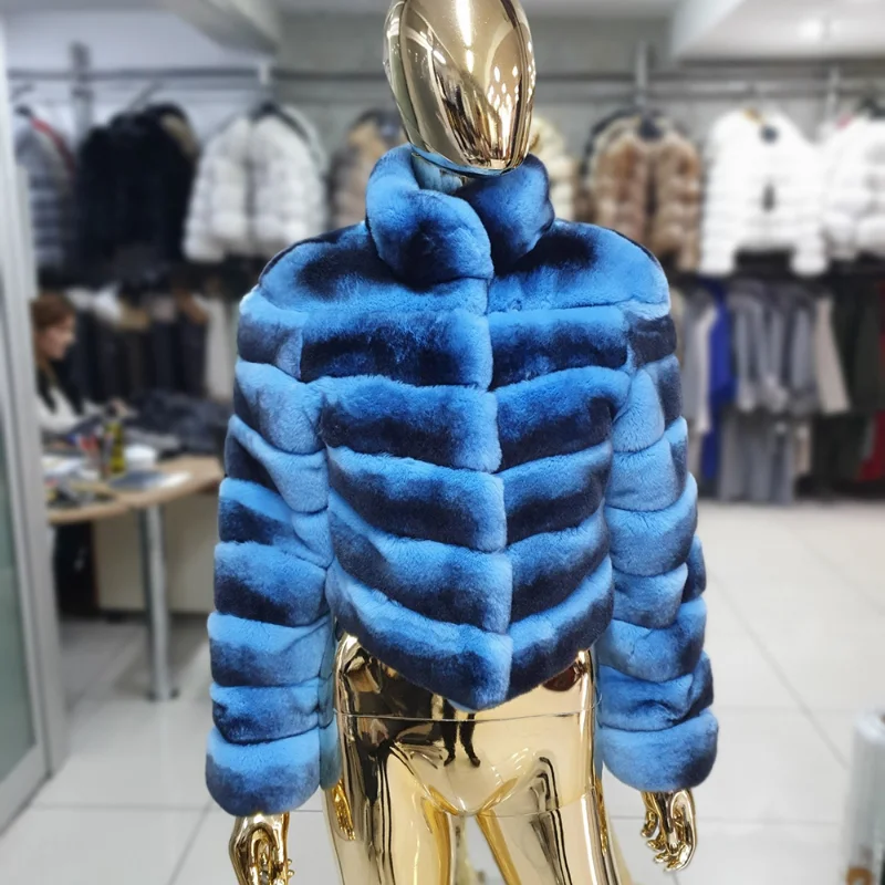 Stand Collar Strip Sewed Natural Rex Rabbit Fur Coat Women Luxury Cozy Long Sleeve Outertwear Winter Warm Real Fur Jacket Female
Stand Collar Strip Sewed Natural Rex Rabbit Fur Coat Women Luxury Cozy Long Sleeve Outertwear Winter Warm Real Fur Jacket Female