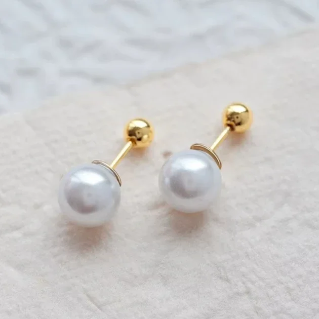 PONYKISS 925 Sterling Silver Pearl Round Stud Earrings for Women Minimalist Classic Fine Jewelry Piercing Screw Bead Accessories
PONYKISS 925 Sterling Silver Pearl Round Stud Earrings for Women Minimalist Classic Fine Jewelry Piercing Screw Bead Accessories