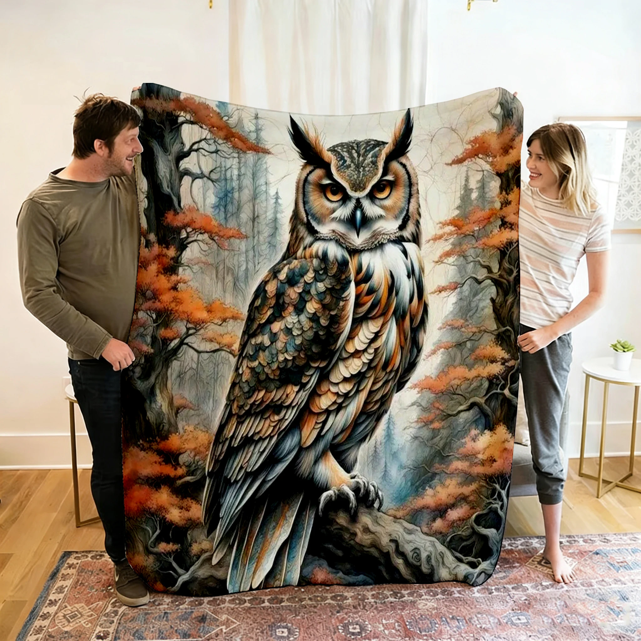 1PC Flannel Throw Blanket Cute Animal Owl HD Digital Print,suitable for sofas,beds,offices,travel,camping chairs,warm blanket
1PC Flannel Throw Blanket Cute Animal Owl HD Digital Print,suitable for sofas,beds,offices,travel,camping chairs,warm blanket