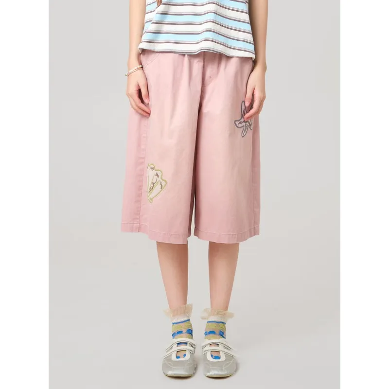 MOVEUP Casual Straight Capri Pants 2026 Summer New Pure Cotton Elastic Waist Design Embroidery Pocket Capris For Women 3ELX20117
MOVEUP Casual Straight Capri Pants 2026 Summer New Pure Cotton Elastic Waist Design Embroidery Pocket Capris For Women 3ELX20117