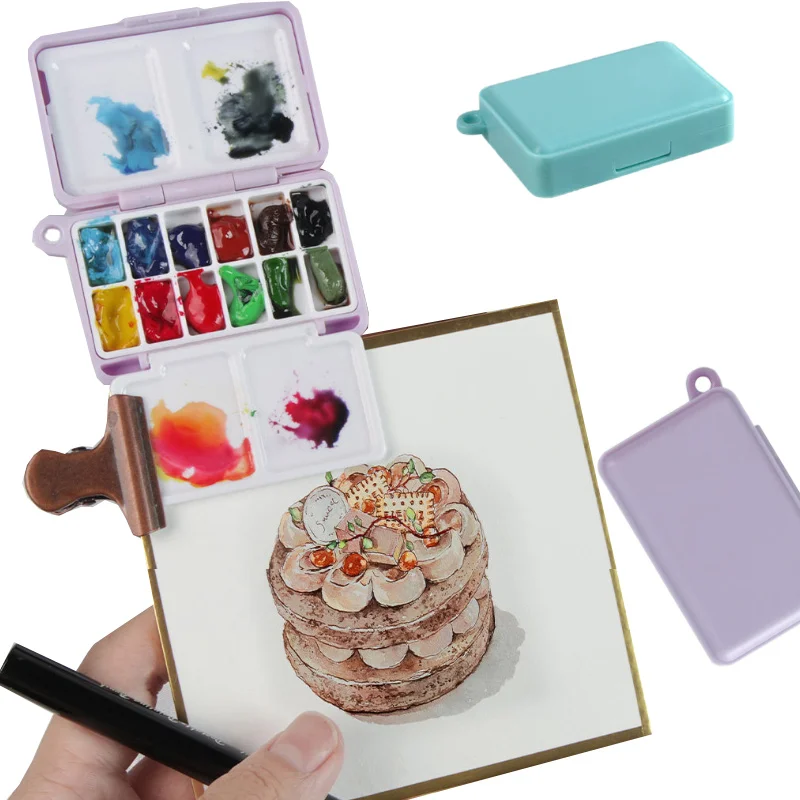 12-well Watercolor Paint Palette Box Good Sealing Easy To Clean for Outdoor Sketching Travel Painting Color Exercises
12-well Watercolor Paint Palette Box Good Sealing Easy To Clean for Outdoor Sketching Travel Painting Color Exercises