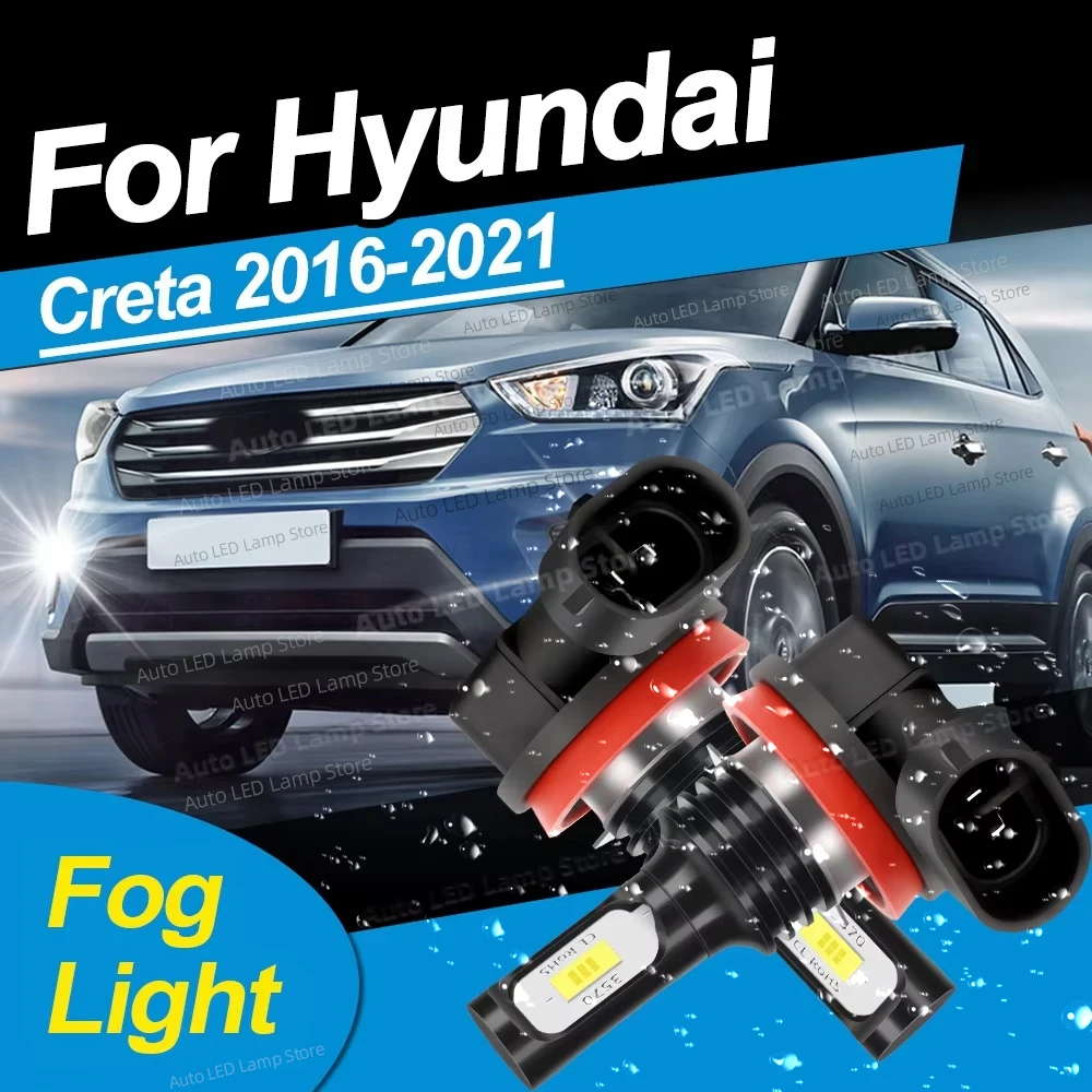 LED Front Fog Lights Lamps 6000K Bulbs No Error 20000LM Ultra Bright For Hyundai Creta 2016 2017 2018 2019 2020 2021
LED Front Fog Lights Lamps 6000K Bulbs No Error 20000LM Ultra Bright For Hyundai Creta 2016 2017 2018 2019 2020 2021