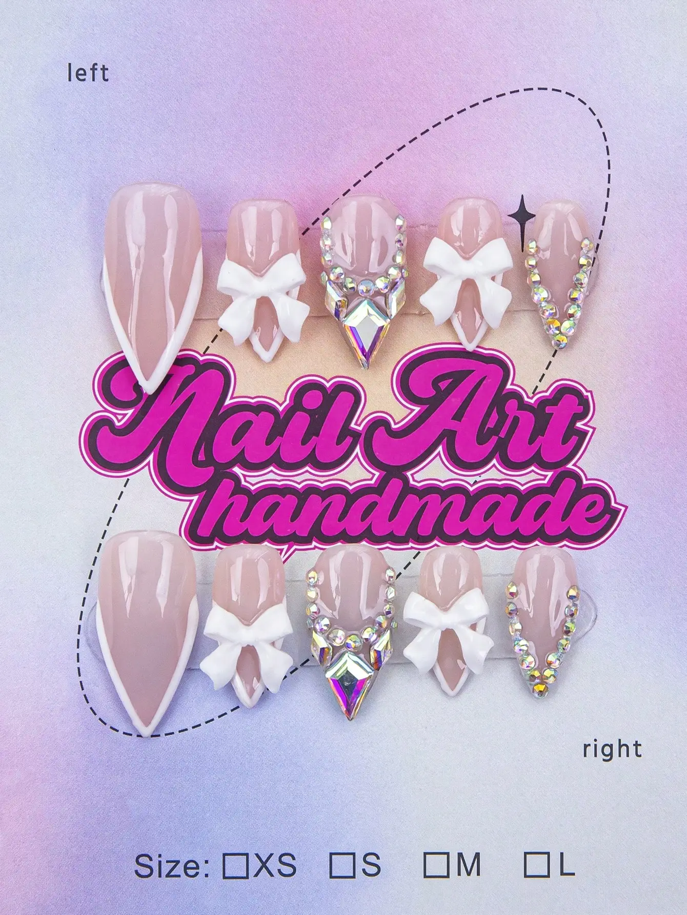 10pcs/Set Handmade Almond-Shaped Y2K Baddie Style Press-On Nails, Nude & White French Tips, Asymmetrical Metallic Liquid, Carved Flowers & Stars Design, Suitable For Women & Girls, Party, Daily Wear, Includes Tool Kit, Great Gift Nail Supplies
10pcs/Set Handmade Almond-Shaped Y2K Baddie Style Press-On Nails, Nude & White French Tips, Asymmetrical Metallic Liquid, Carved Flowers & Stars Design, Suitable For Women & Girls, Party, Daily Wear, Includes Tool Kit, Great Gift Nail Supplies