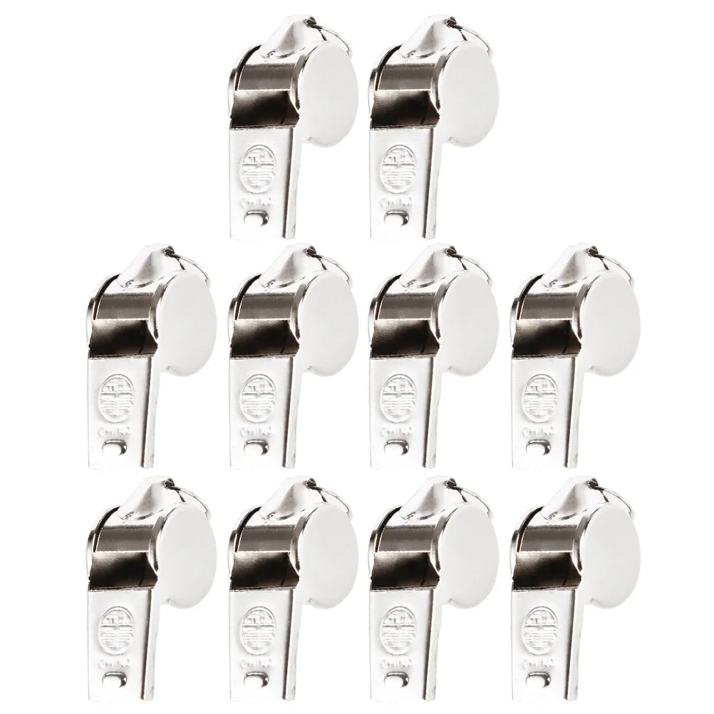 10 шт. аварийных свистков, легкие металлические свистки с брелоком для спортивных тренировок, судей, гонок, кемпинга, аксессуар
10 шт. аварийных свистков, легкие металлические свистки с брелоком для спортивных тренировок, судей, гонок, кемпинга, аксессуар