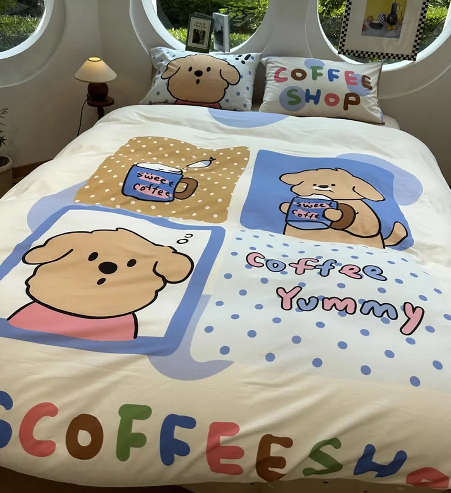 Cute fashion cartoon dog bedding set single double kid teen,twin full queen cotton home textile bed sheet pillowcase quilt cover
Cute fashion cartoon dog bedding set single double kid teen,twin full queen cotton home textile bed sheet pillowcase quilt cover