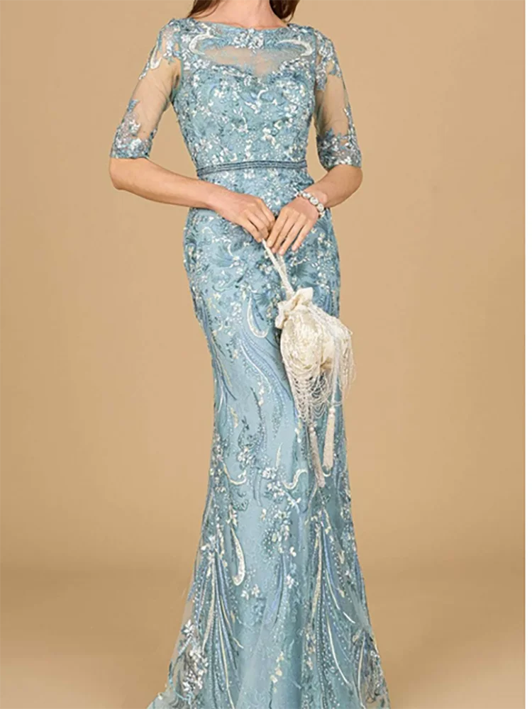 Elegant O-Neck Appliquins Floral Sashes Mermaid Formal Evening Dresses Birthday Party Prom Gowns Customized
Elegant O-Neck Appliquins Floral Sashes Mermaid Formal Evening Dresses Birthday Party Prom Gowns Customized