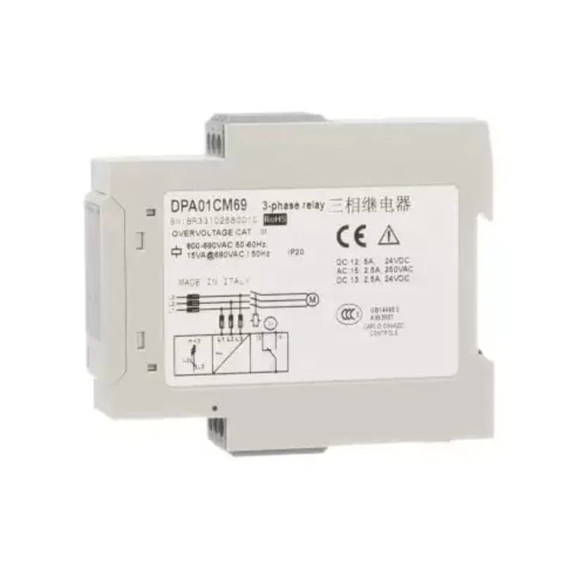 DPA01CM69 Three phase relay, three-phase power supply protector, phase sequence protector, phase loss and reverse phase
DPA01CM69 Three phase relay, three-phase power supply protector, phase sequence protector, phase loss and reverse phase