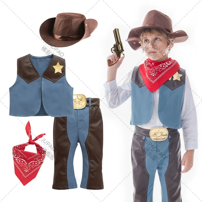 2023 Pirate Costumes for Cowboy Cosplay Clothing American Western Kids Holiday Party Hero Cowgirl Performance Costume
2023 Pirate Costumes for Cowboy Cosplay Clothing American Western Kids Holiday Party Hero Cowgirl Performance Costume