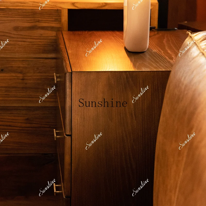 Large and small apartment type ash wood retro storage locker sofa side cabinet FT
Large and small apartment type ash wood retro storage locker sofa side cabinet FT