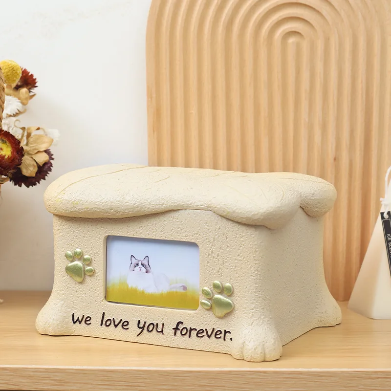 Creative Resin Pet Urn with Picture Frame Cat Dog Animal Memorial Funeral Supplies Dieren Urn Hond
Creative Resin Pet Urn with Picture Frame Cat Dog Animal Memorial Funeral Supplies Dieren Urn Hond