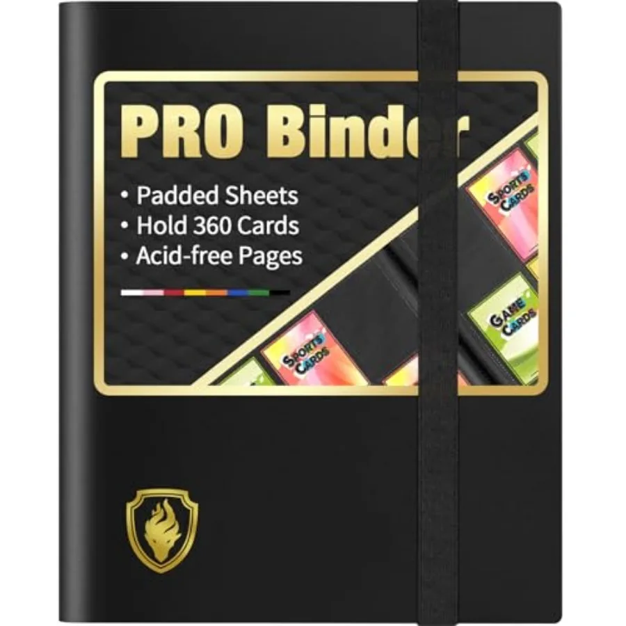 Heavy Duty Card Binder, 9 Pocket Trading Card Binder Holds 360 Cards, Sleek Side-Loading Card Album, Sturdy Card Collection Fol
Heavy Duty Card Binder, 9 Pocket Trading Card Binder Holds 360 Cards, Sleek Side-Loading Card Album, Sturdy Card Collection Fol