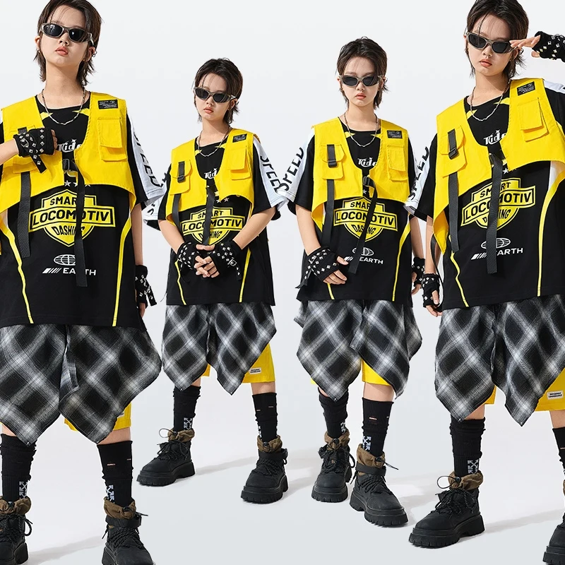 Модная детская танцевальная одежда в стиле хип-хоп для мальчиков, костюм для джазовых танцев, уличная одежда, желтый наряд для бальных танцев 13205
Модная детская танцевальная одежда в стиле хип-хоп для мальчиков, костюм для джазовых танцев, уличная одежда, желтый наряд для бальных танцев 13205