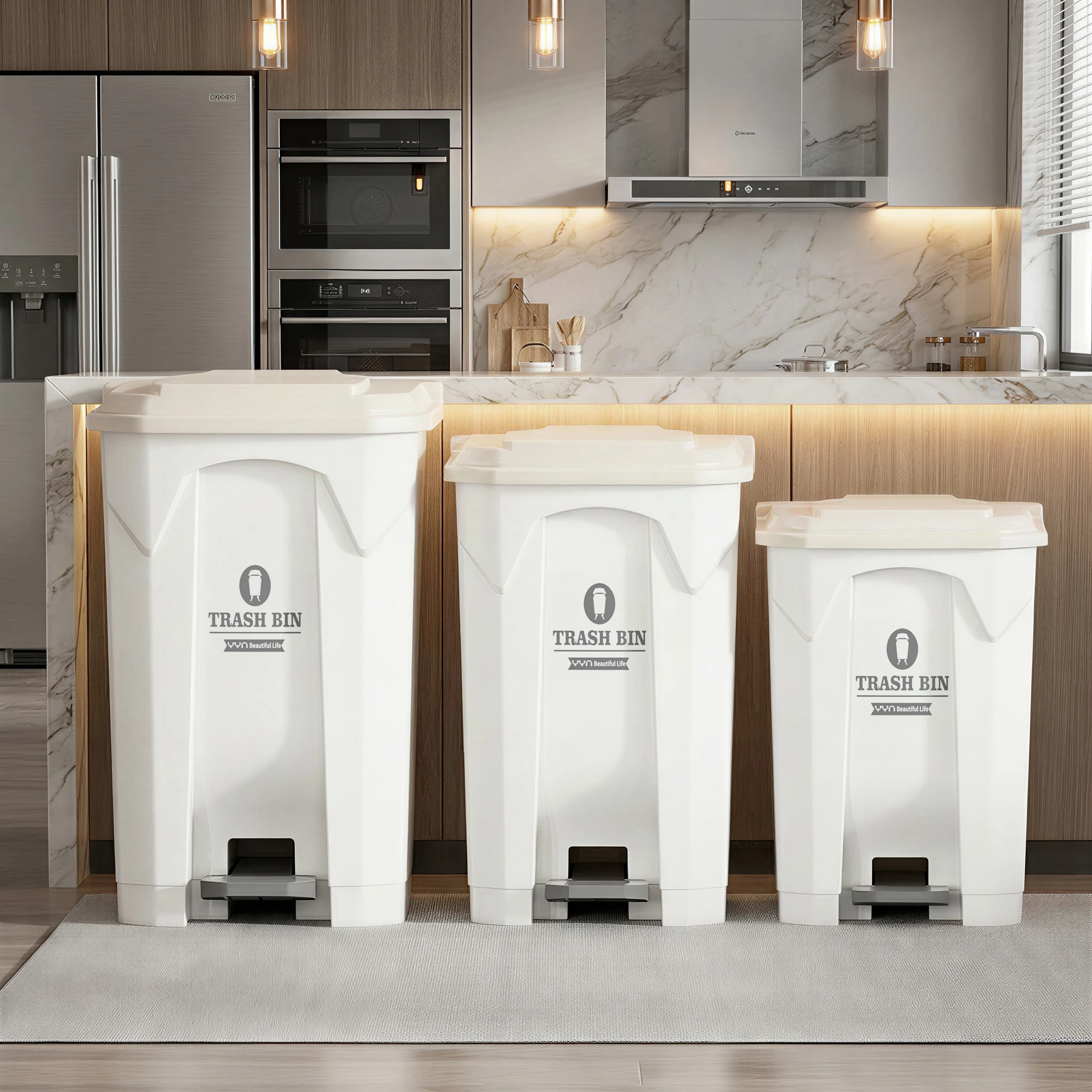 Large Size Pedal Operated Trash Can 100L Capacity Simple Modern Home Kitchen Living Room Use Non-Bendable Plastic Garbage Bin
Large Size Pedal Operated Trash Can 100L Capacity Simple Modern Home Kitchen Living Room Use Non-Bendable Plastic Garbage Bin