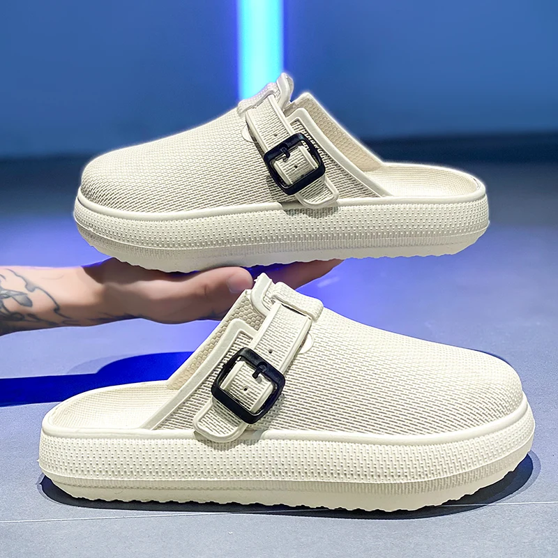 Men's Summer Outdoor Sports Thick Bottom Sandals Anti-Slip Half Slippers Beach Shoes Comfortable Breathable EVA Flat Footwear
Men's Summer Outdoor Sports Thick Bottom Sandals Anti-Slip Half Slippers Beach Shoes Comfortable Breathable EVA Flat Footwear