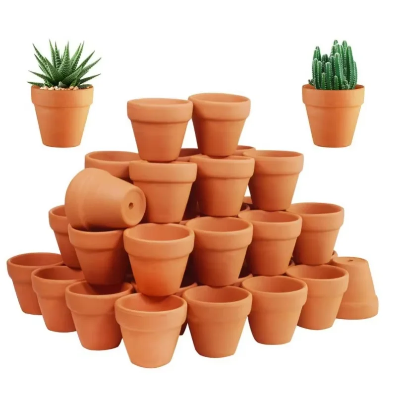 Tiny Terracotta Pots - 1.3 inch Small Mini Clay Pots with Drainage Holes Flower Nursery Terra Cotta Pots for in/outdoor
Tiny Terracotta Pots - 1.3 inch Small Mini Clay Pots with Drainage Holes Flower Nursery Terra Cotta Pots for in/outdoor