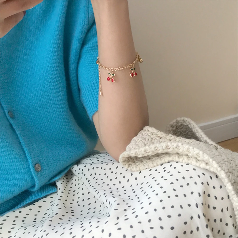 Cherry Bracelet Women's Bracelets Girls Jewelry Strawberries Accessories Handmade Simple
Cherry Bracelet Women's Bracelets Girls Jewelry Strawberries Accessories Handmade Simple