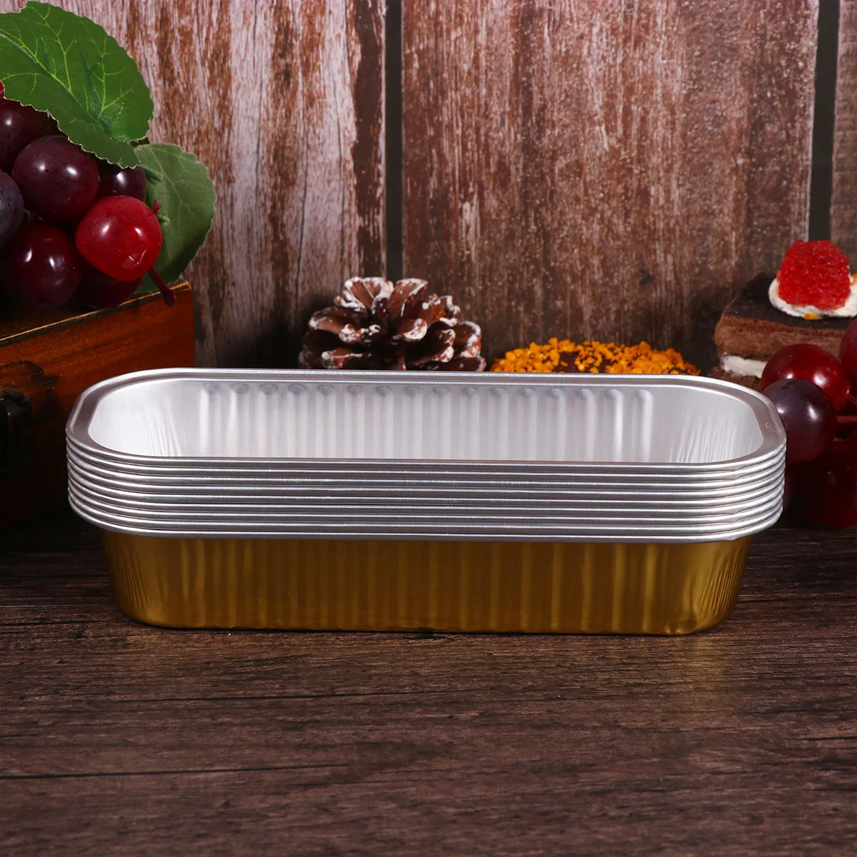 10 Pcs Dessert Mold Roaster Pan Muffin Baking Boxes Pans Food Containers with Lids
10 Pcs Dessert Mold Roaster Pan Muffin Baking Boxes Pans Food Containers with Lids