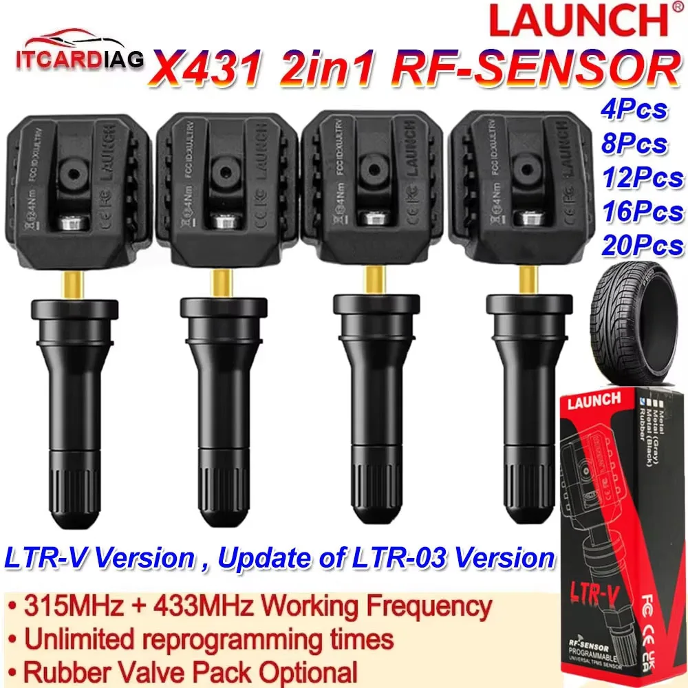 Датчик LAUNCH X431 LTR-V 2 в 1 RF-сенсор 315 МГц/433 МГц TPMS Инструменты для ремонта шин Сканер TSGUN Программа датчика давления в шинах
Датчик LAUNCH X431 LTR-V 2 в 1 RF-сенсор 315 МГц/433 МГц TPMS Инструменты для ремонта шин Сканер TSGUN Программа датчика давления в шинах
