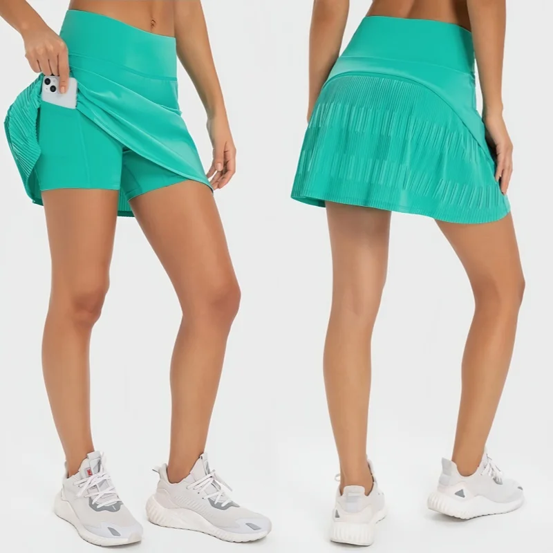 Quick-Dry Women's Pleated Tennis Skort with Built-in Pockets & Anti-Slip Lining - Breathable Yoga Shorts for Summer Workouts
Quick-Dry Women's Pleated Tennis Skort with Built-in Pockets & Anti-Slip Lining - Breathable Yoga Shorts for Summer Workouts