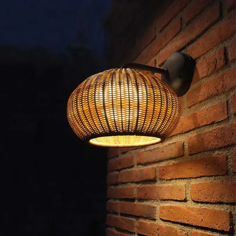 Outdoor Rattan Wall Light with Waterproof Courtyard Corridor and Balcony Lighting for Exterior Passageways
Outdoor Rattan Wall Light with Waterproof Courtyard Corridor and Balcony Lighting for Exterior Passageways