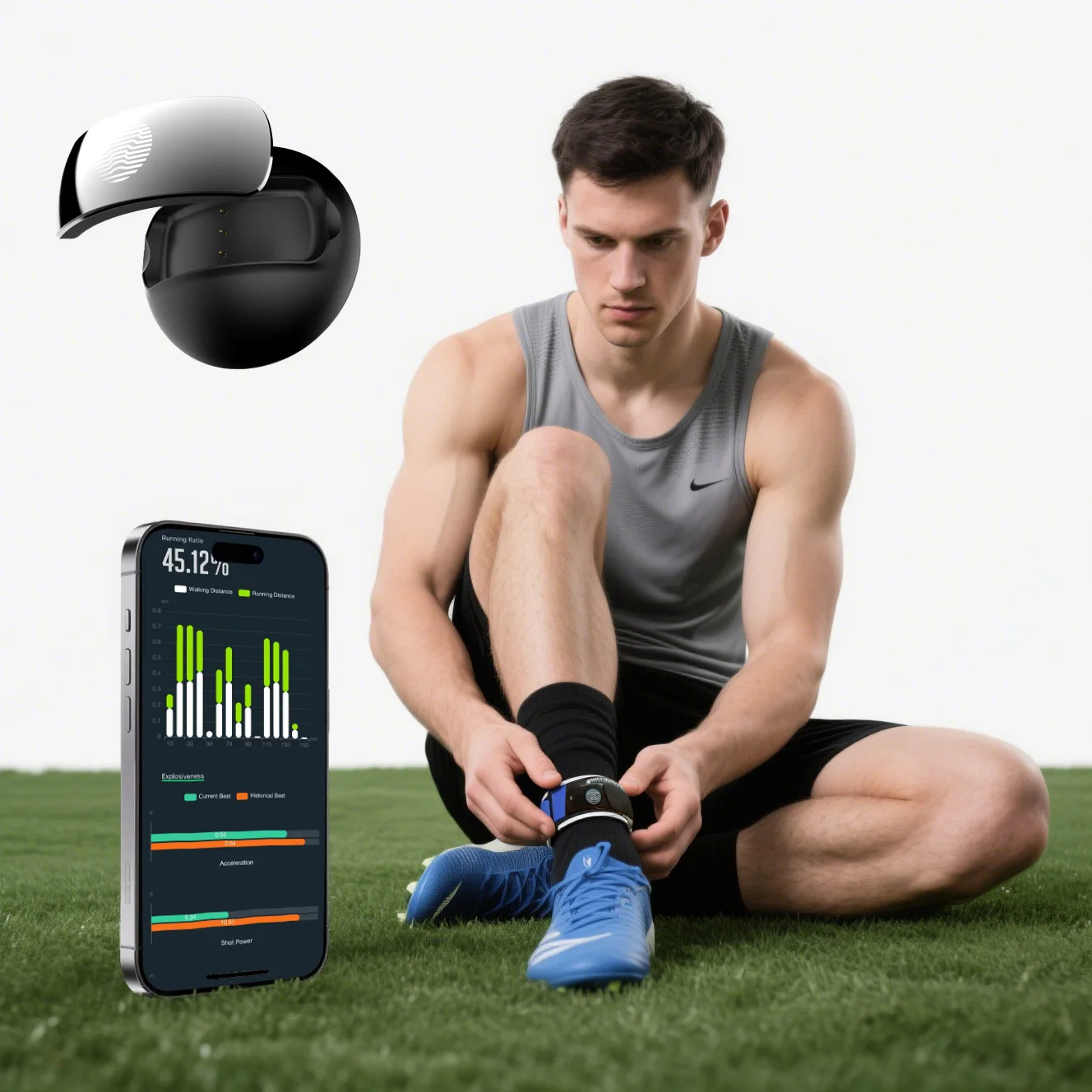 Hot IP66 Waterproof Smart Soccer Tracker for Soccer Training - AI-Powered Soccer Performance Tracker
Hot IP66 Waterproof Smart Soccer Tracker for Soccer Training - AI-Powered Soccer Performance Tracker